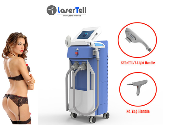 3 1 Nd Yag Lazer IPL SHR Epilasyon Makinesi Vasküler Tedavisi Vücut Zayıflama